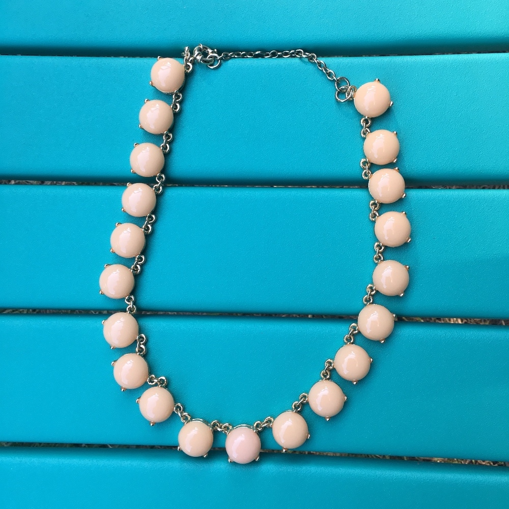 J Crew Peach Bauble Necklace